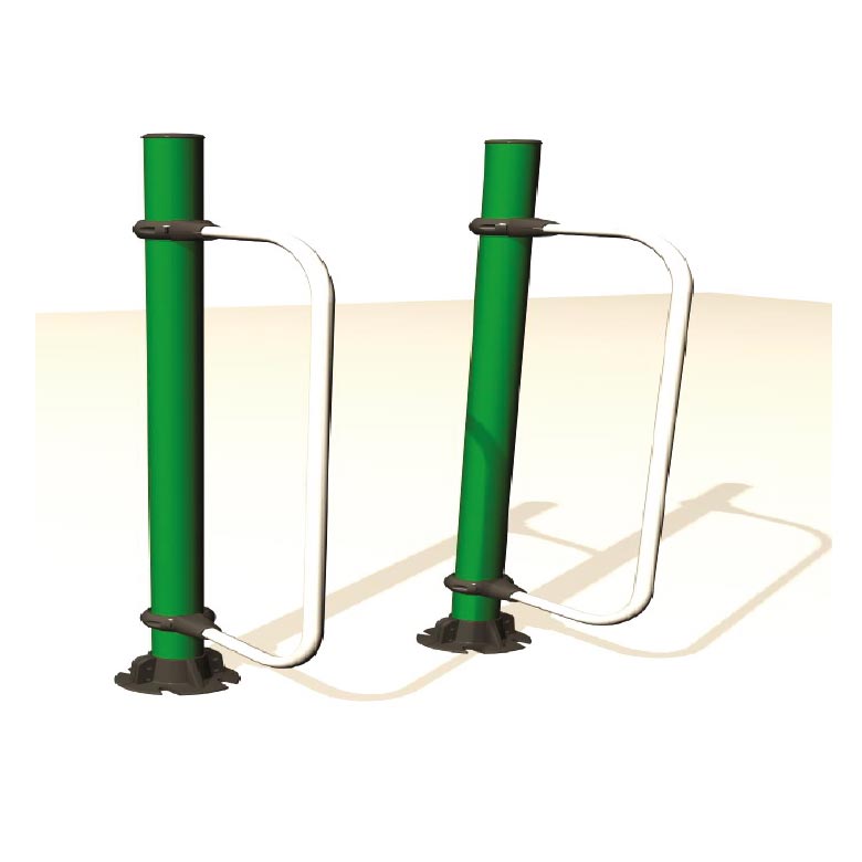 FPK020. Barres parallèles verticales Jardin Thérapeutique Parcours