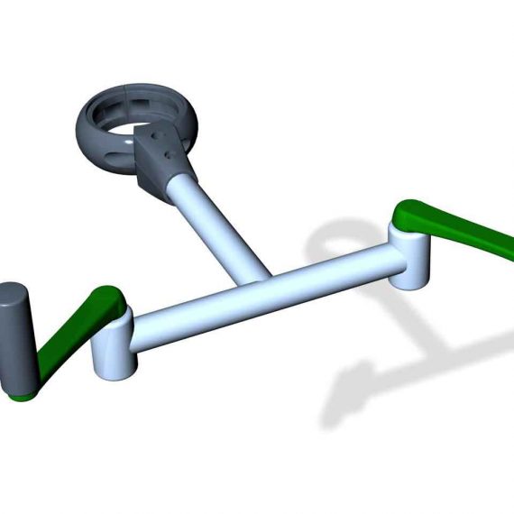 SPK10S. Manivelle axe vertical • Sans poteau